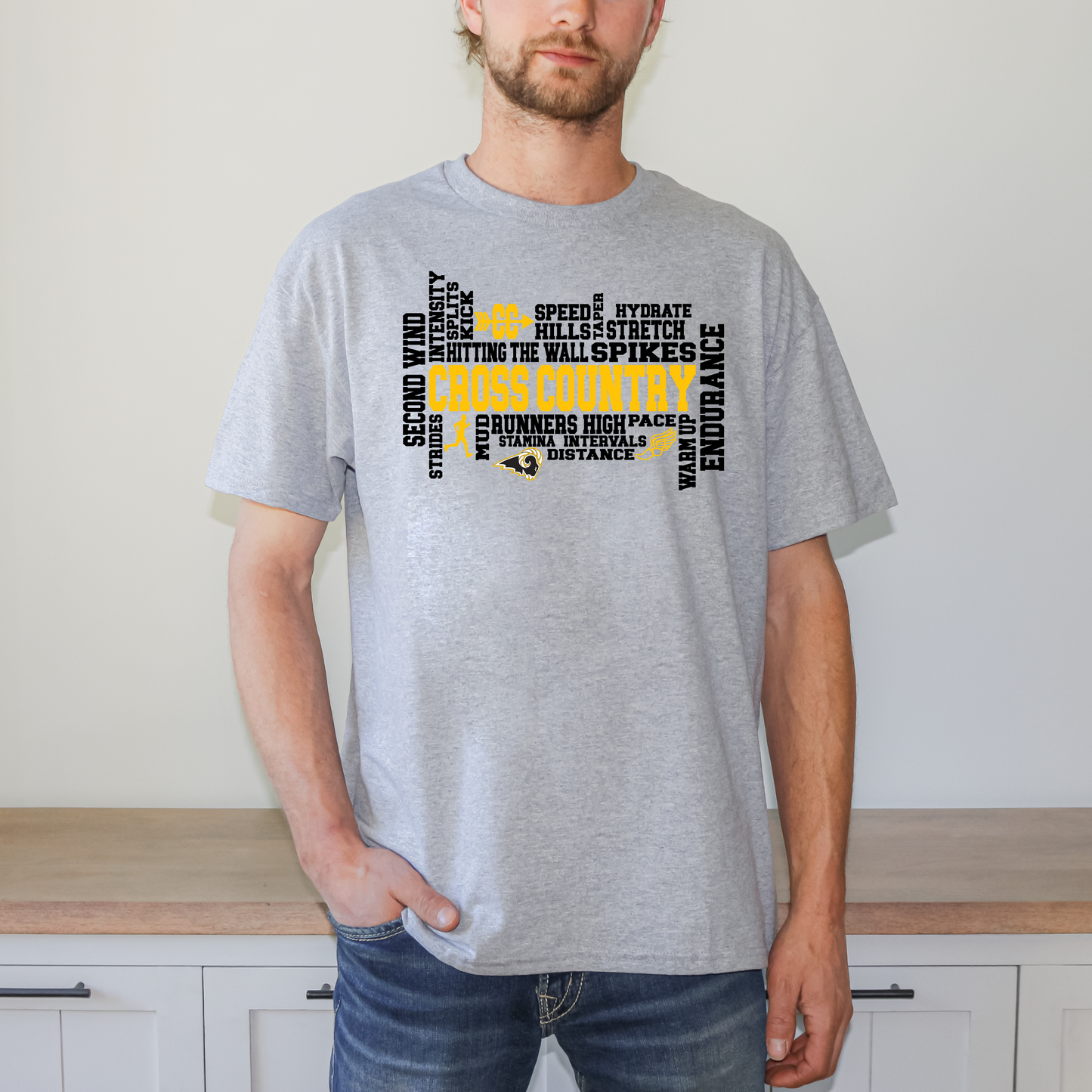 Cross Country SEP Rams Collage T-shirt
