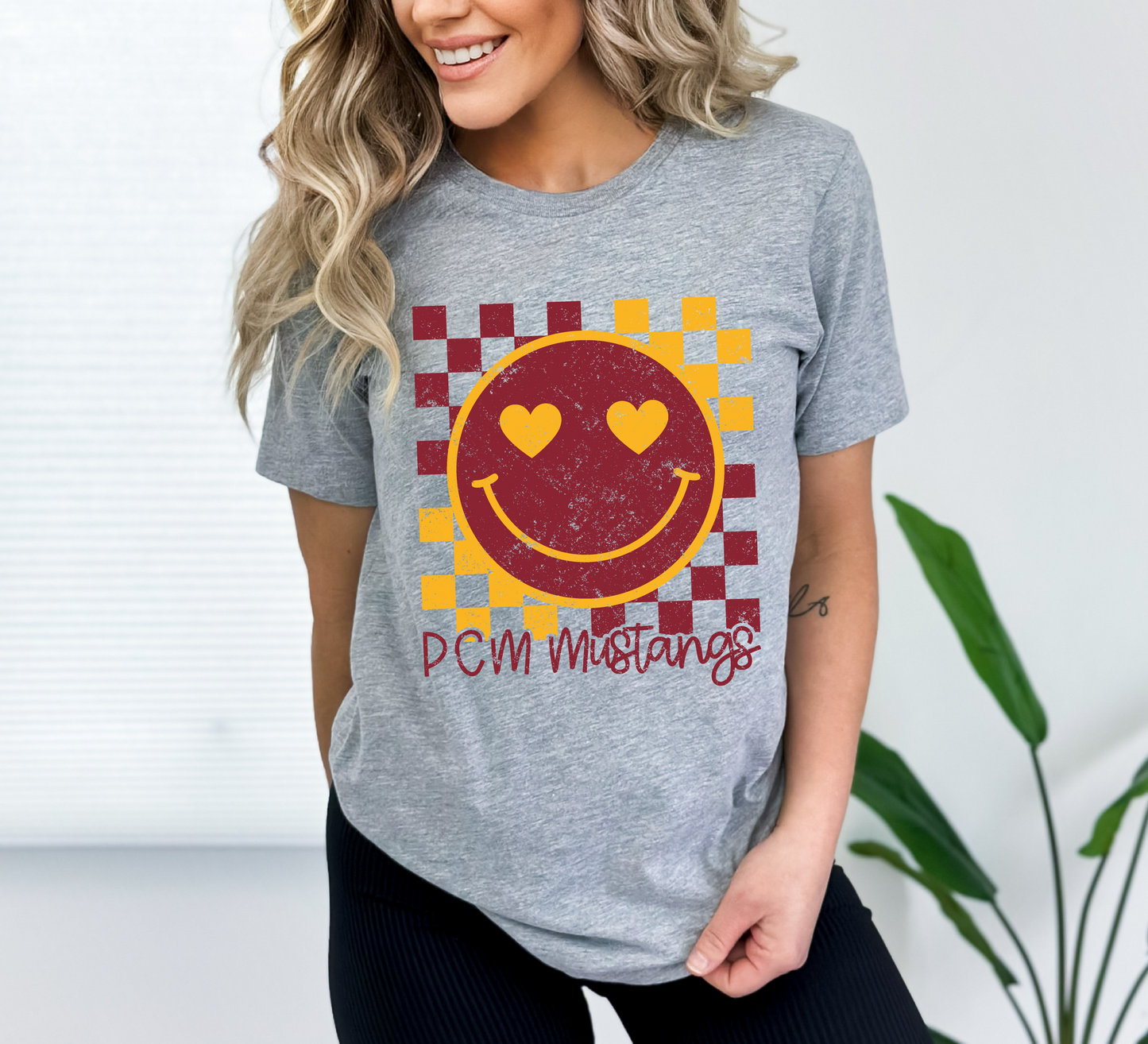 PCM Mustangs Smiley T-Shirt
