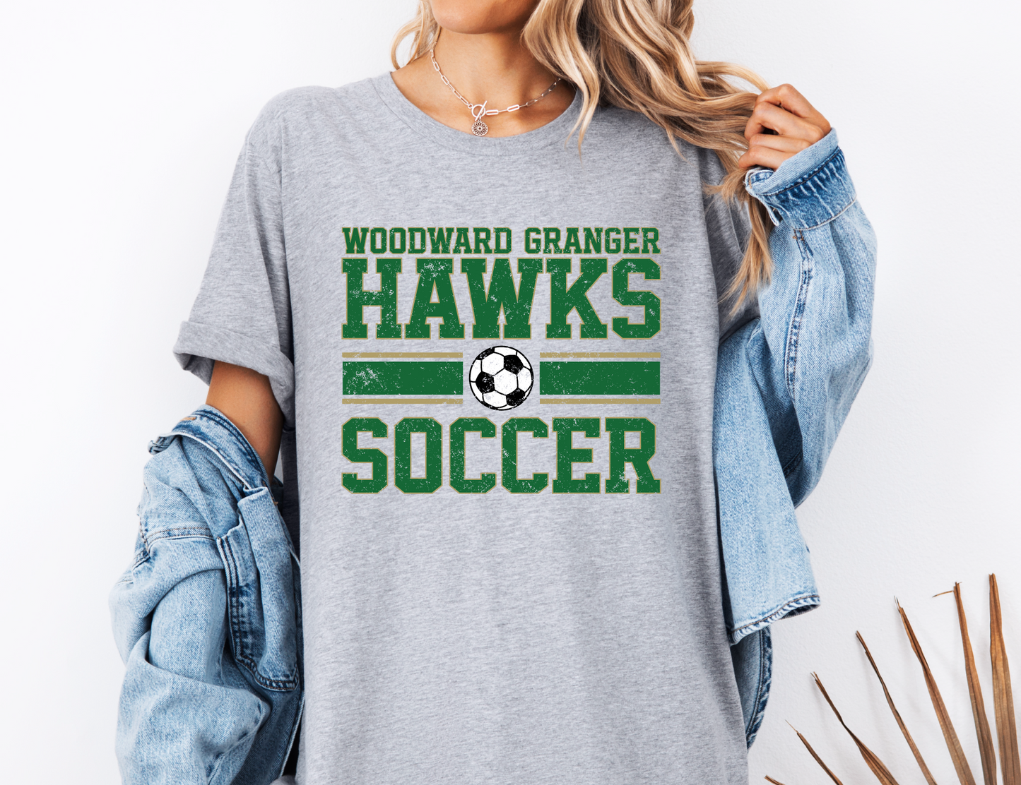 Woodward Granger Hawks Soccer T-Shirt