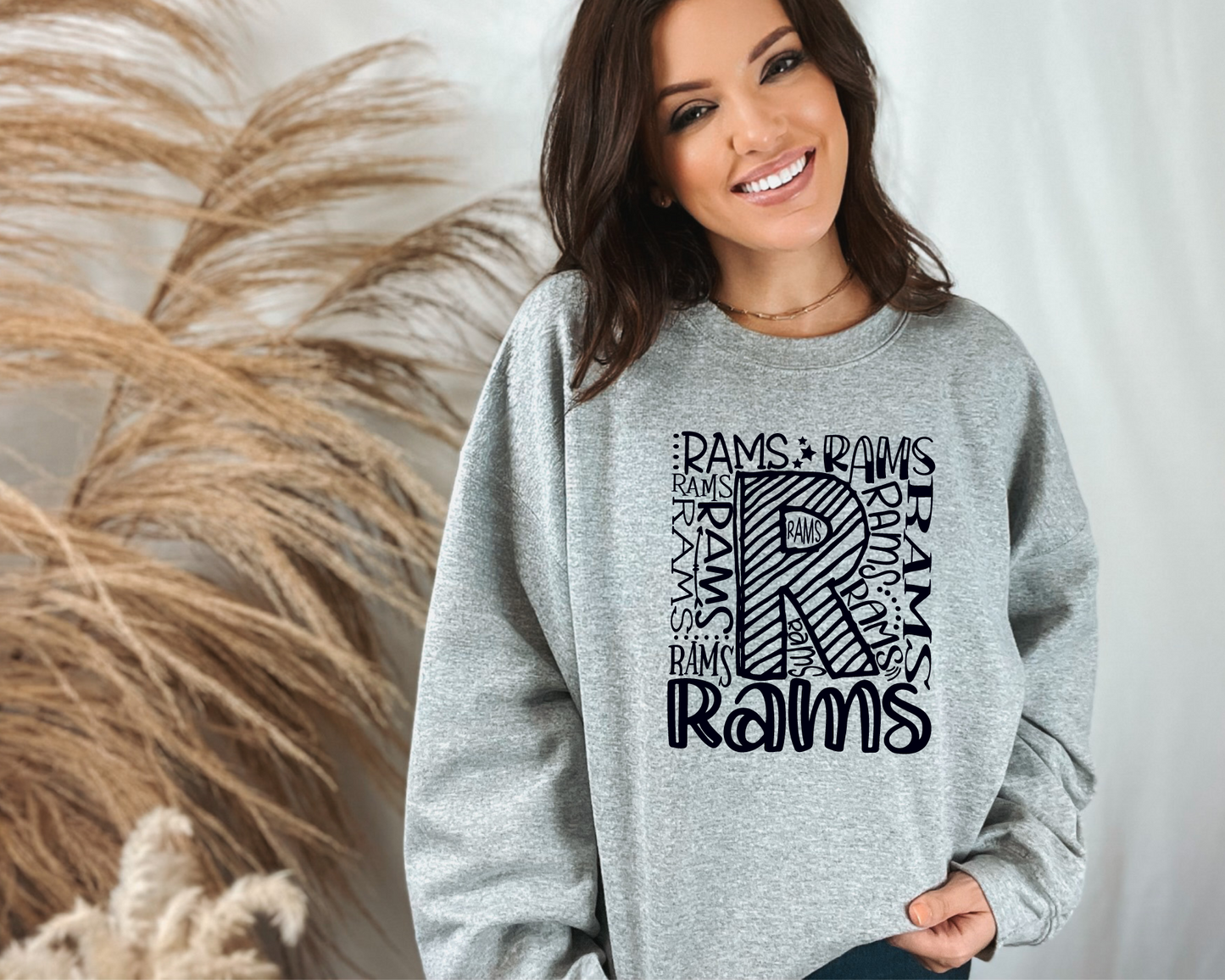 Repeating Rams Sweatshirt