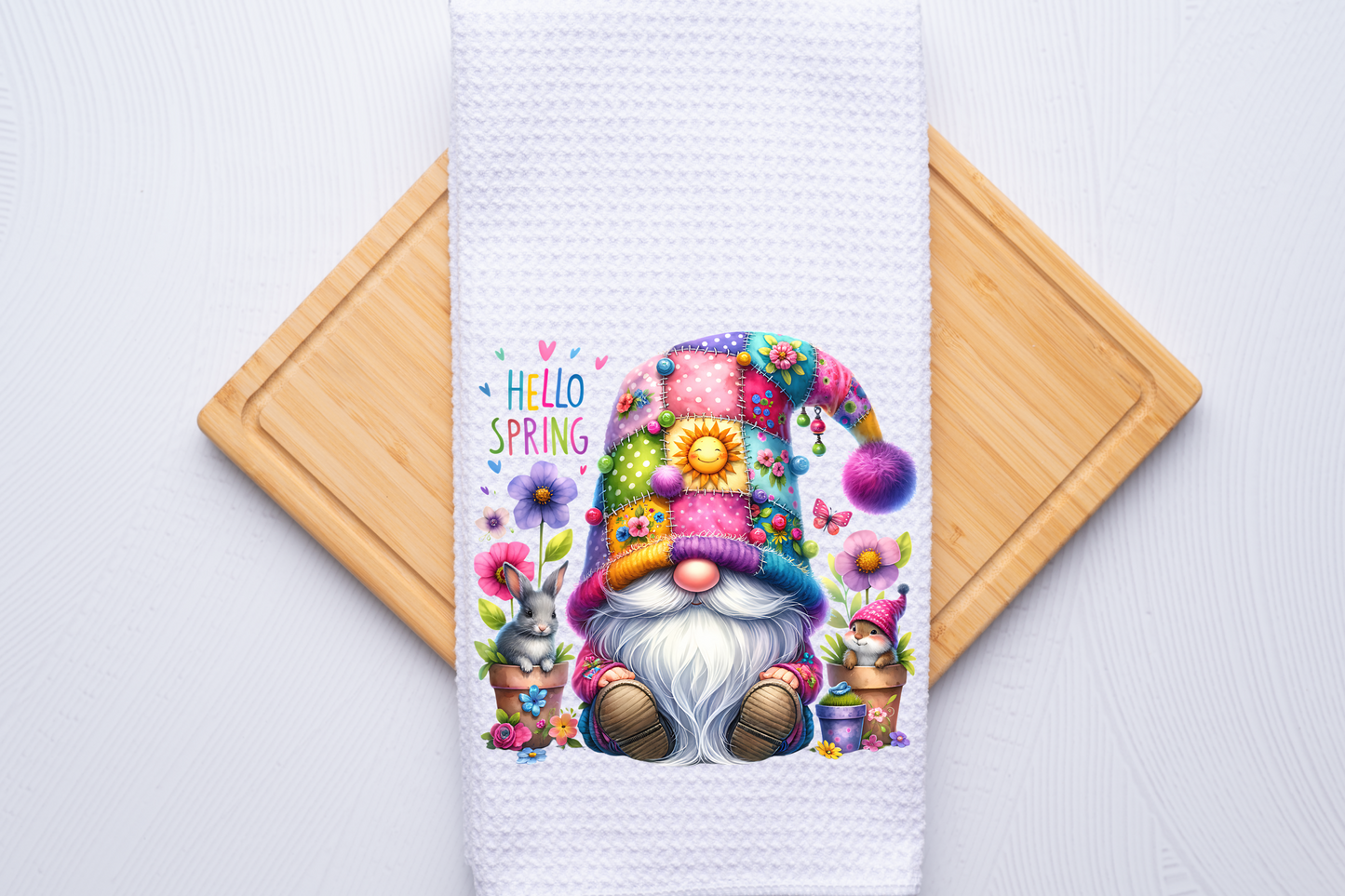 Spring Gnome - Kitchen Towel