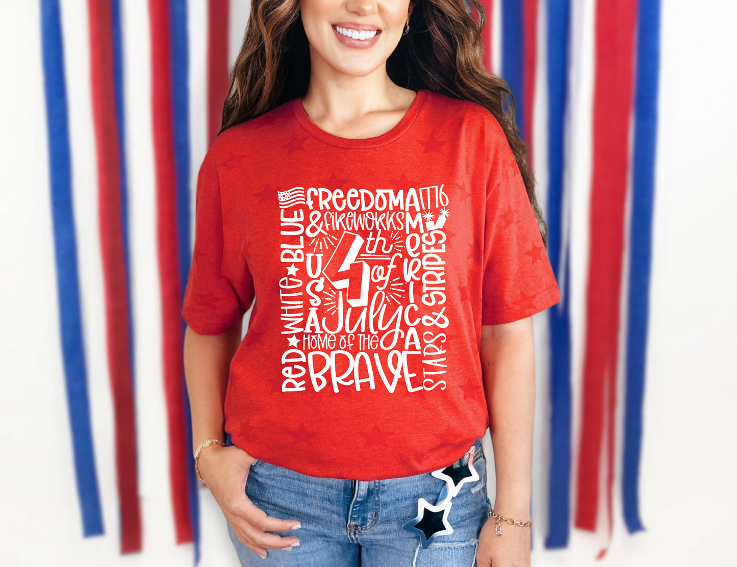 Doodle 4th Printed T-shirt