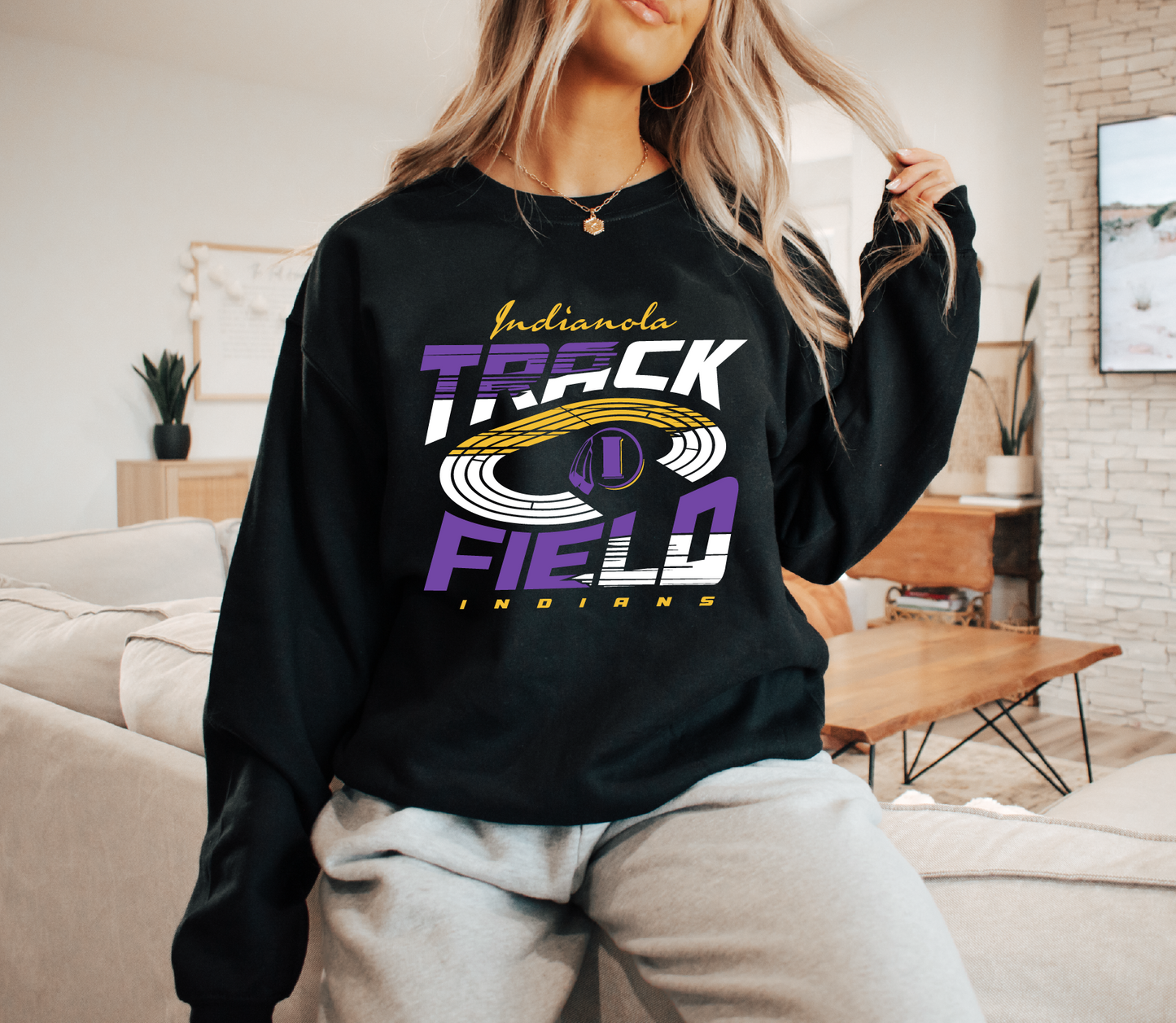 Indianola Indians Track & Field Sweatshirt