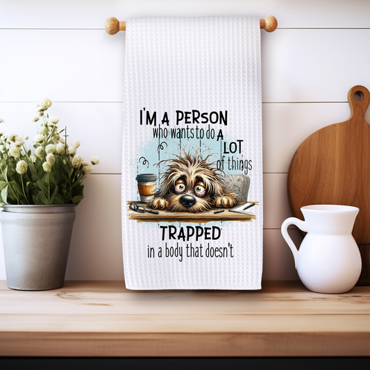 Trapped in a Body - Kitchen Towel