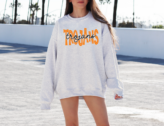 Trojans Overlay Sweatshirt