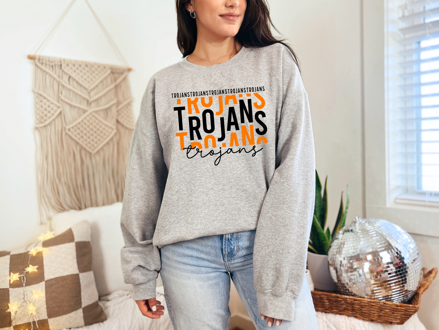Stacked Trojans Sweatshirt