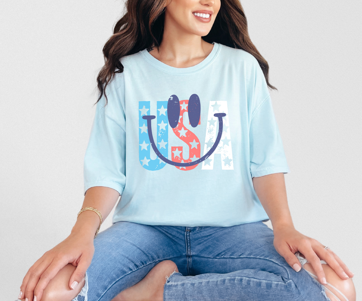 USA Smiley T-shirt