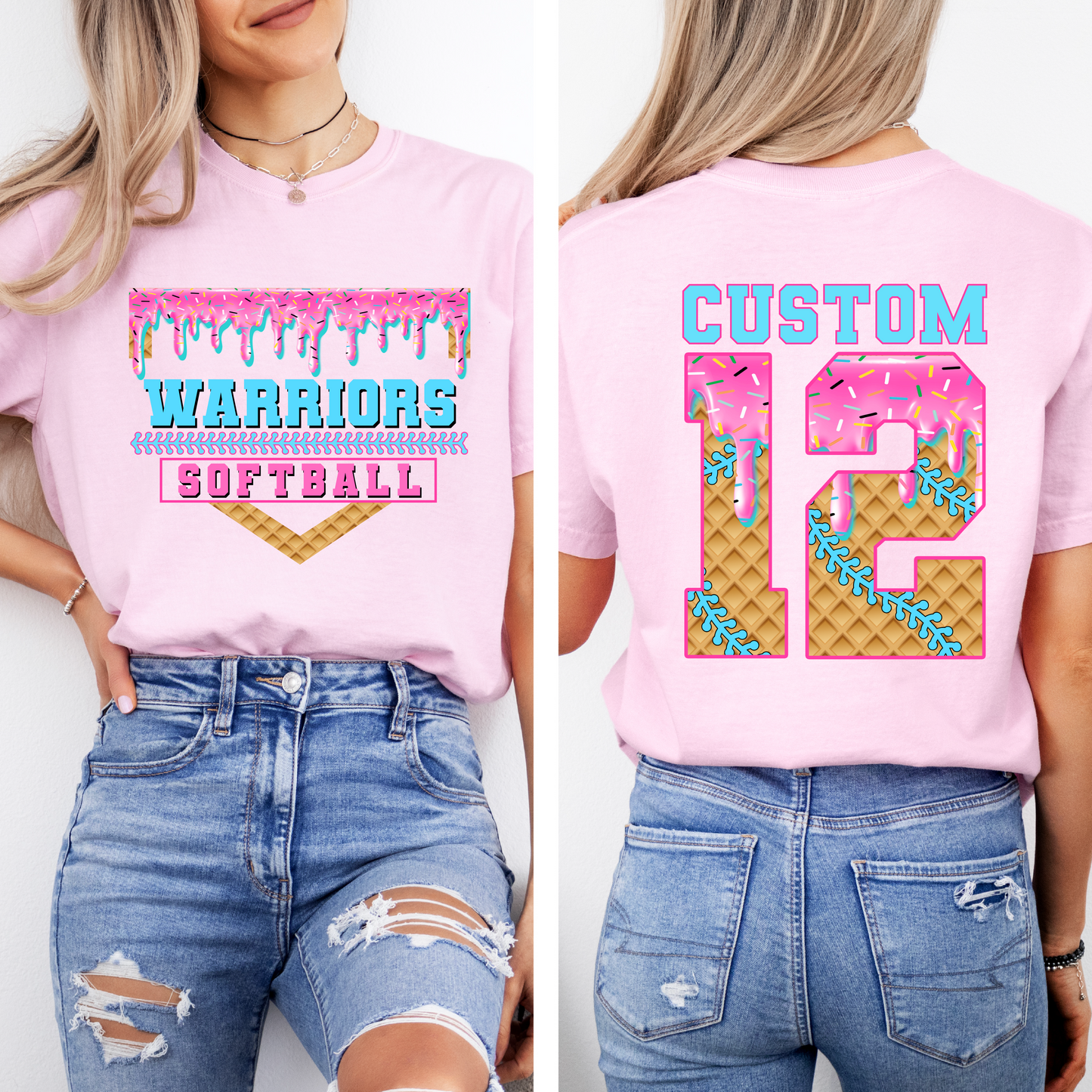 Softball Drip Warriors T-shirt