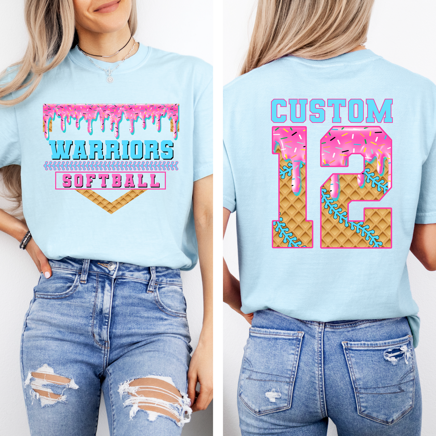 Softball Drip Warriors T-shirt