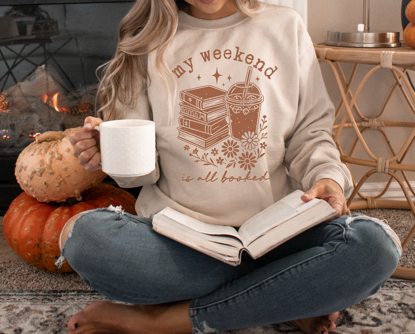 My Weekend is all Booked Sweatshirt