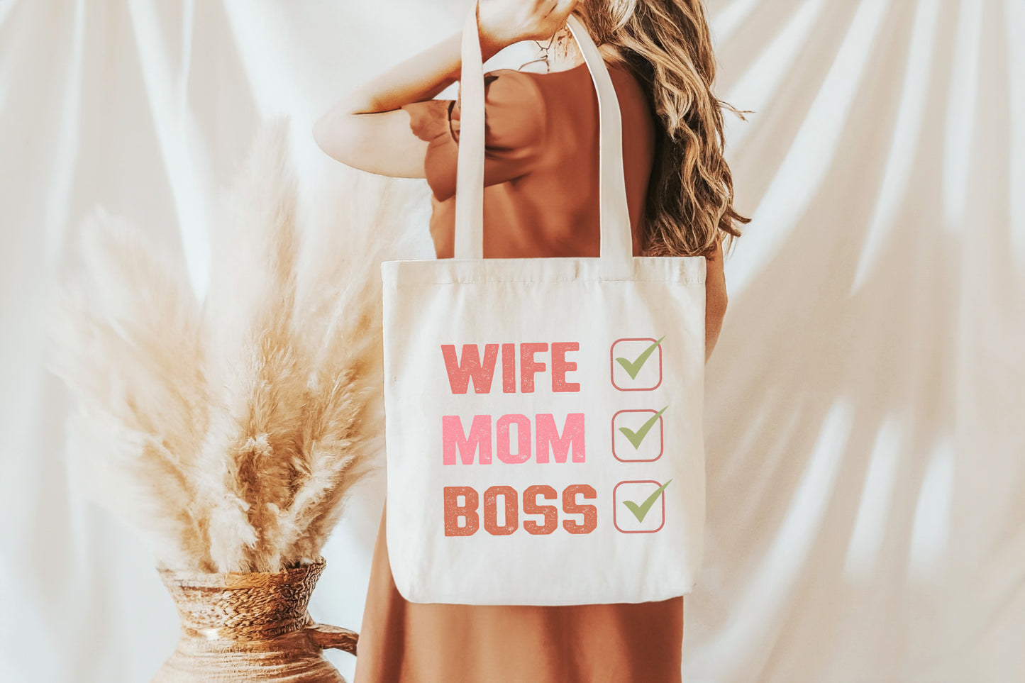 Wife, Mom, Boss Tote Bag