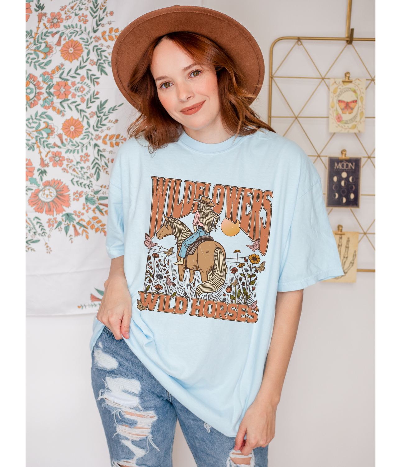 Wild Flowers, Wild Horses T-shirt