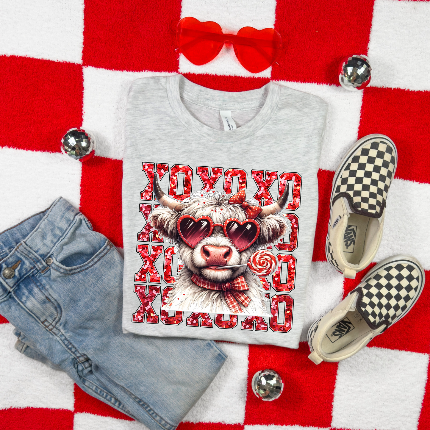 XOXO Highland Cow T-shirt