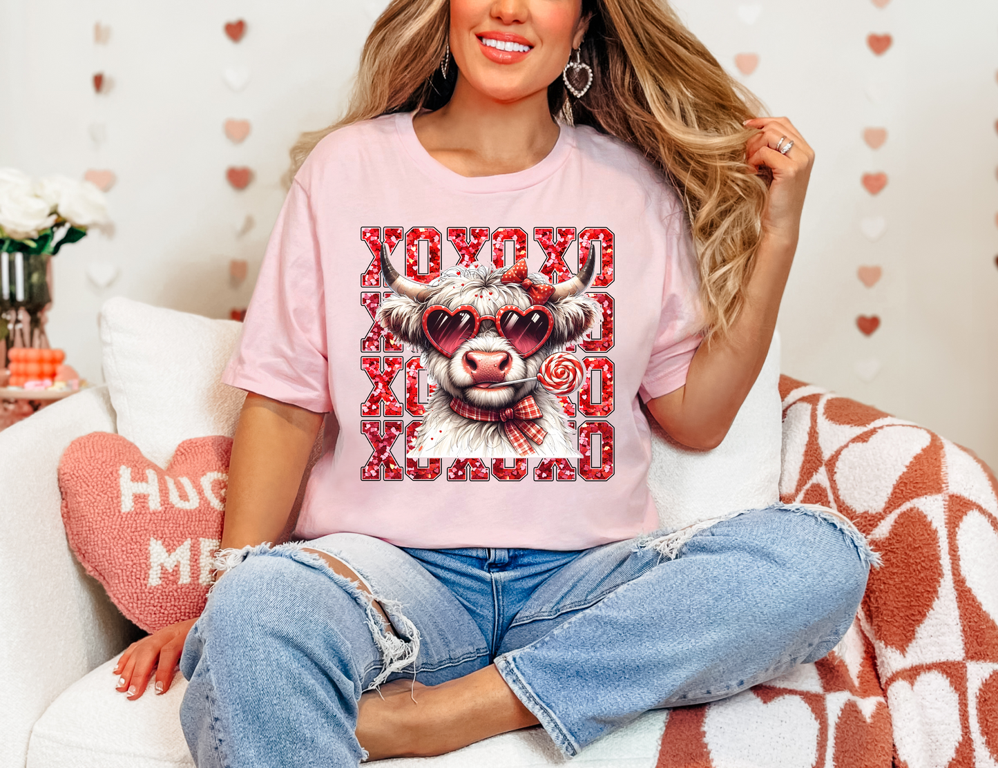 XOXO Highland Cow T-shirt