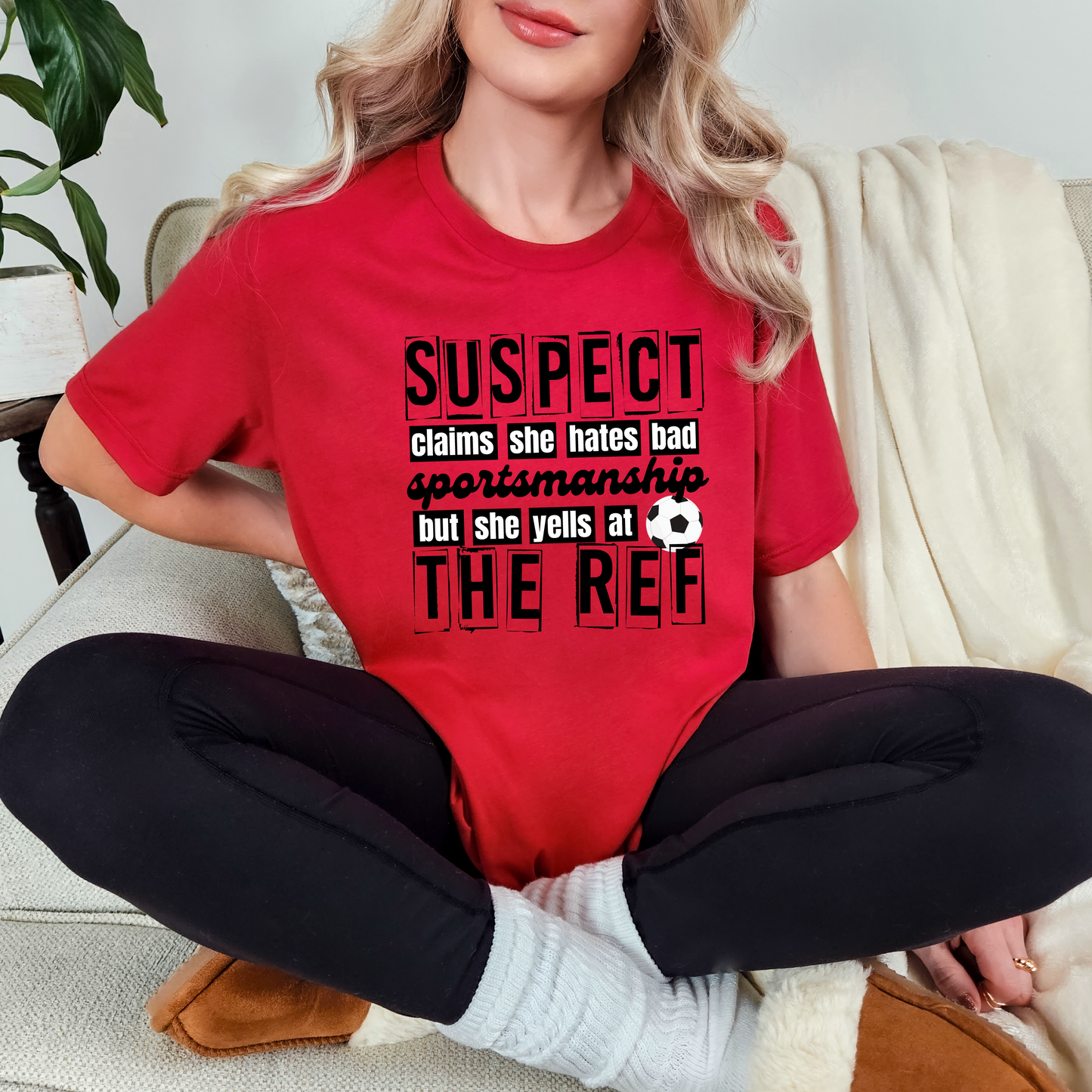 Suspect Yells at Ref Soccer T-shirt
