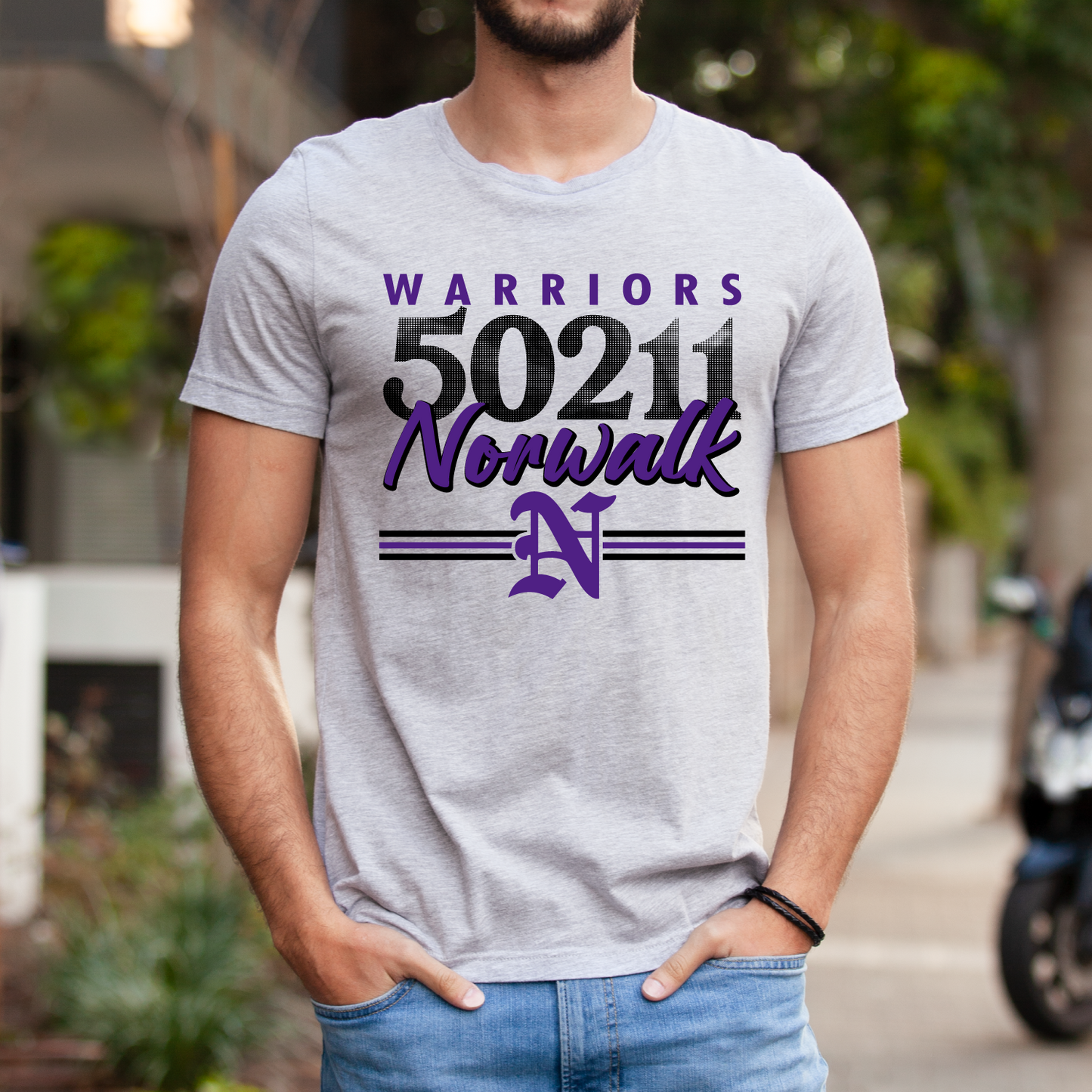 Norwalk Warriors Zip Code T-Shirt