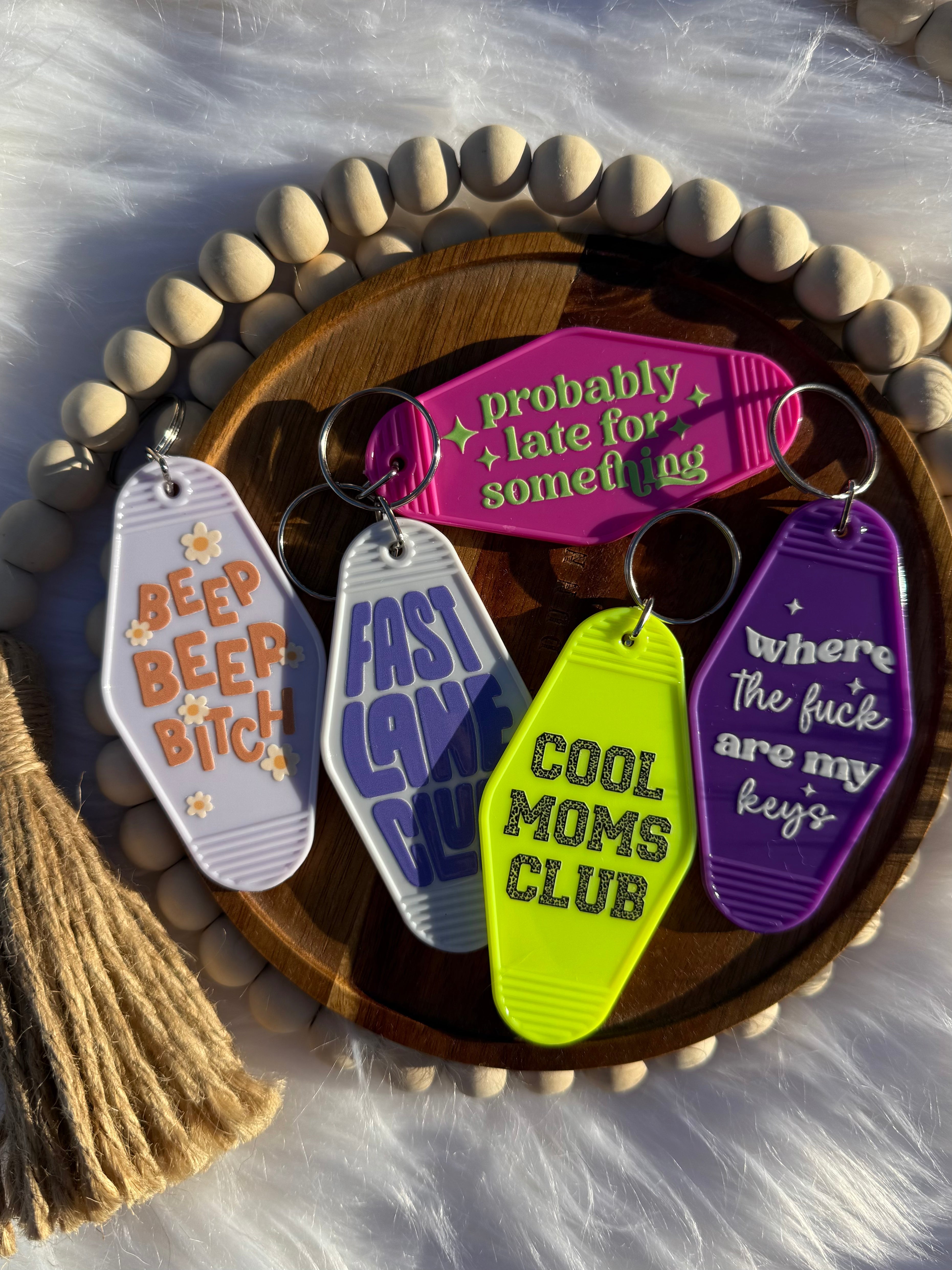 Motel Keychains
