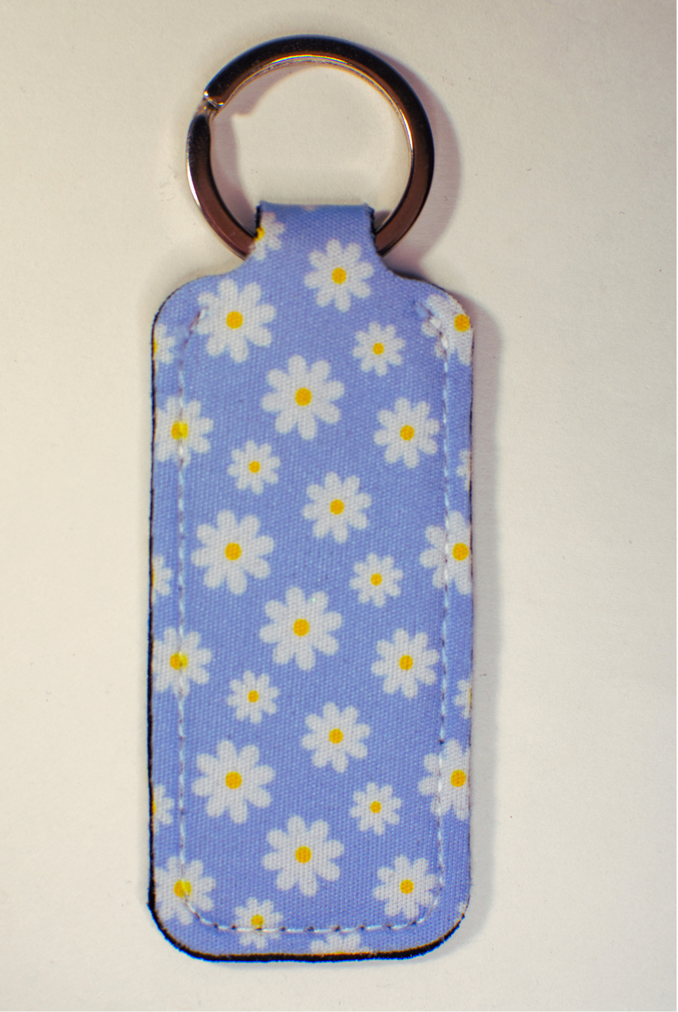 Blue Daisy Lip Balm Keychain