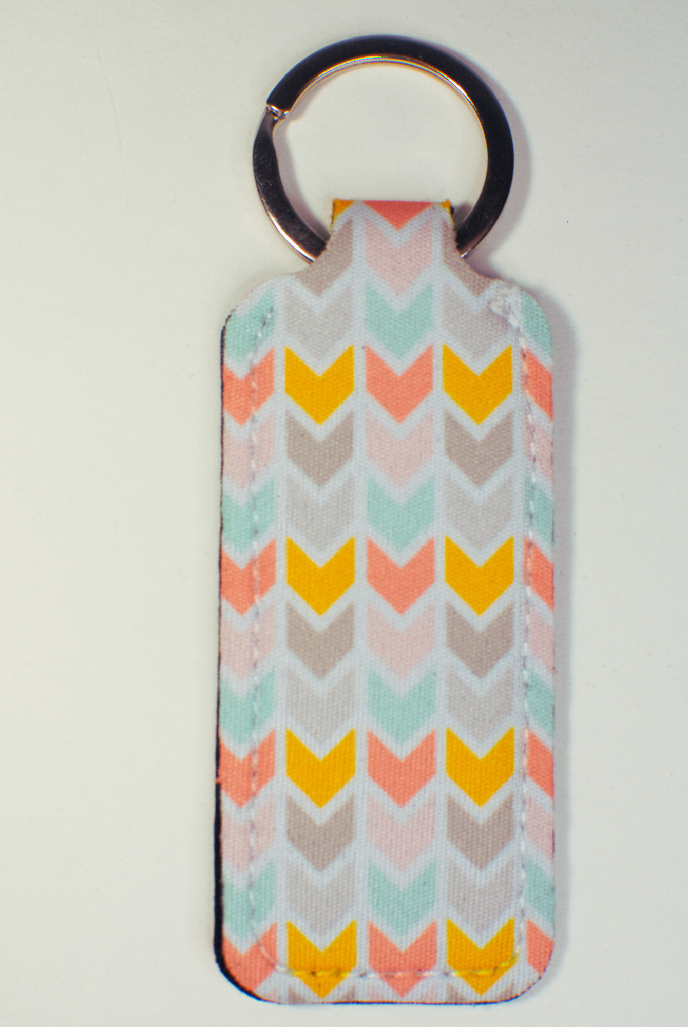 Chevron Lip Balm Keychain