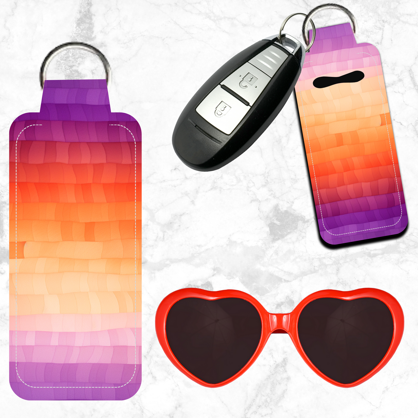 Sunset Lip Balm Keychain