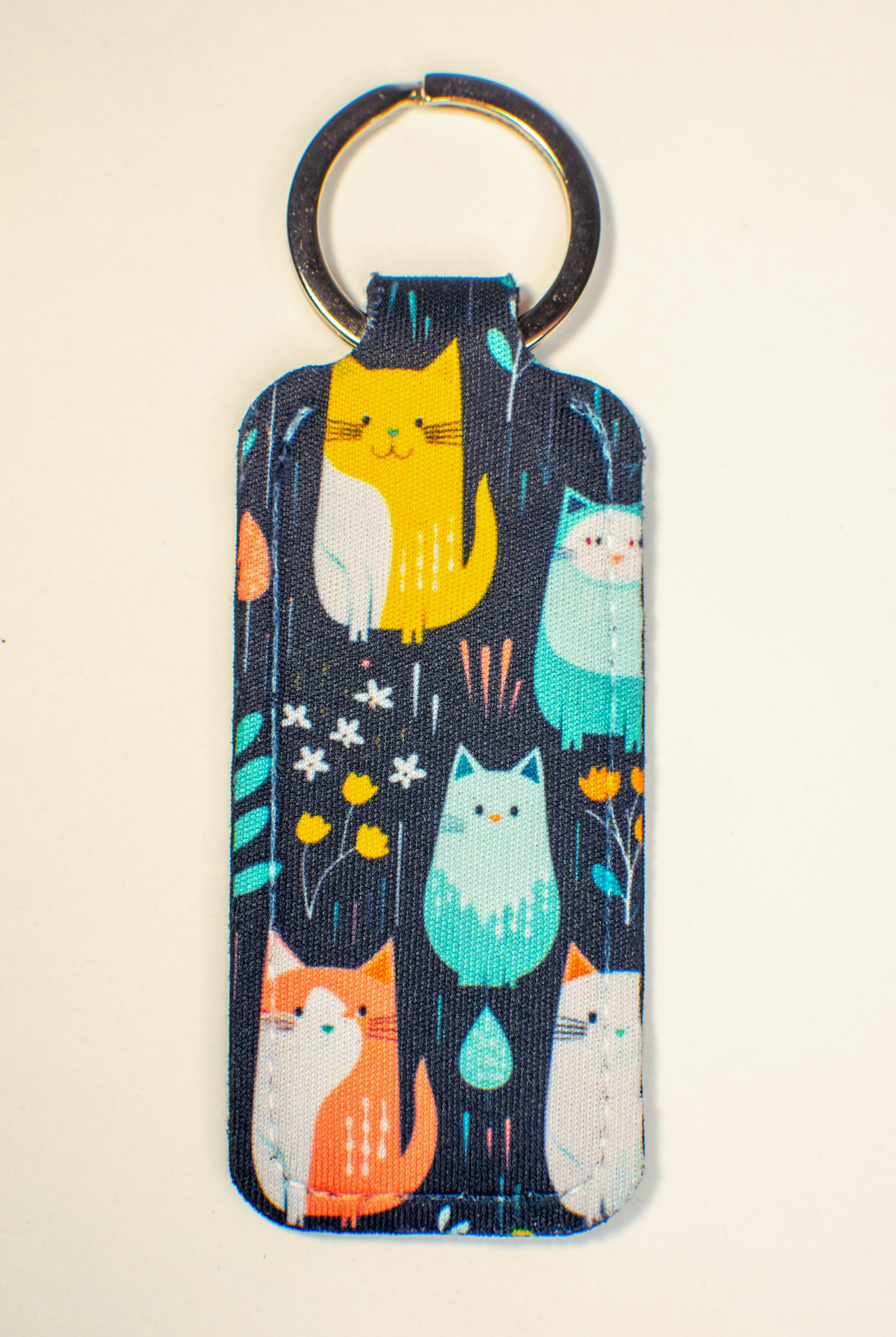 Crazy Cats Lip Balm Keychain