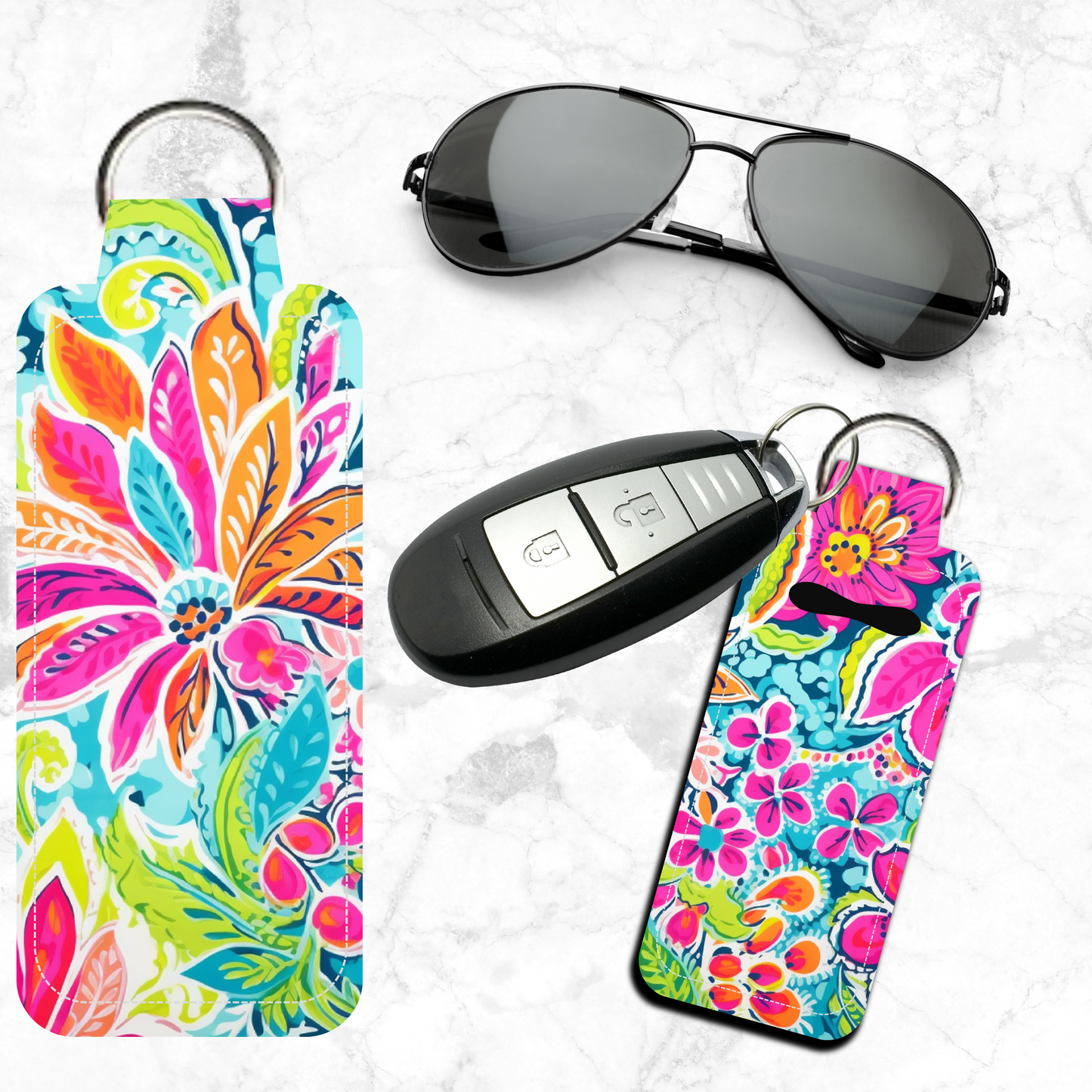 Aloha Lip Balm Keychain