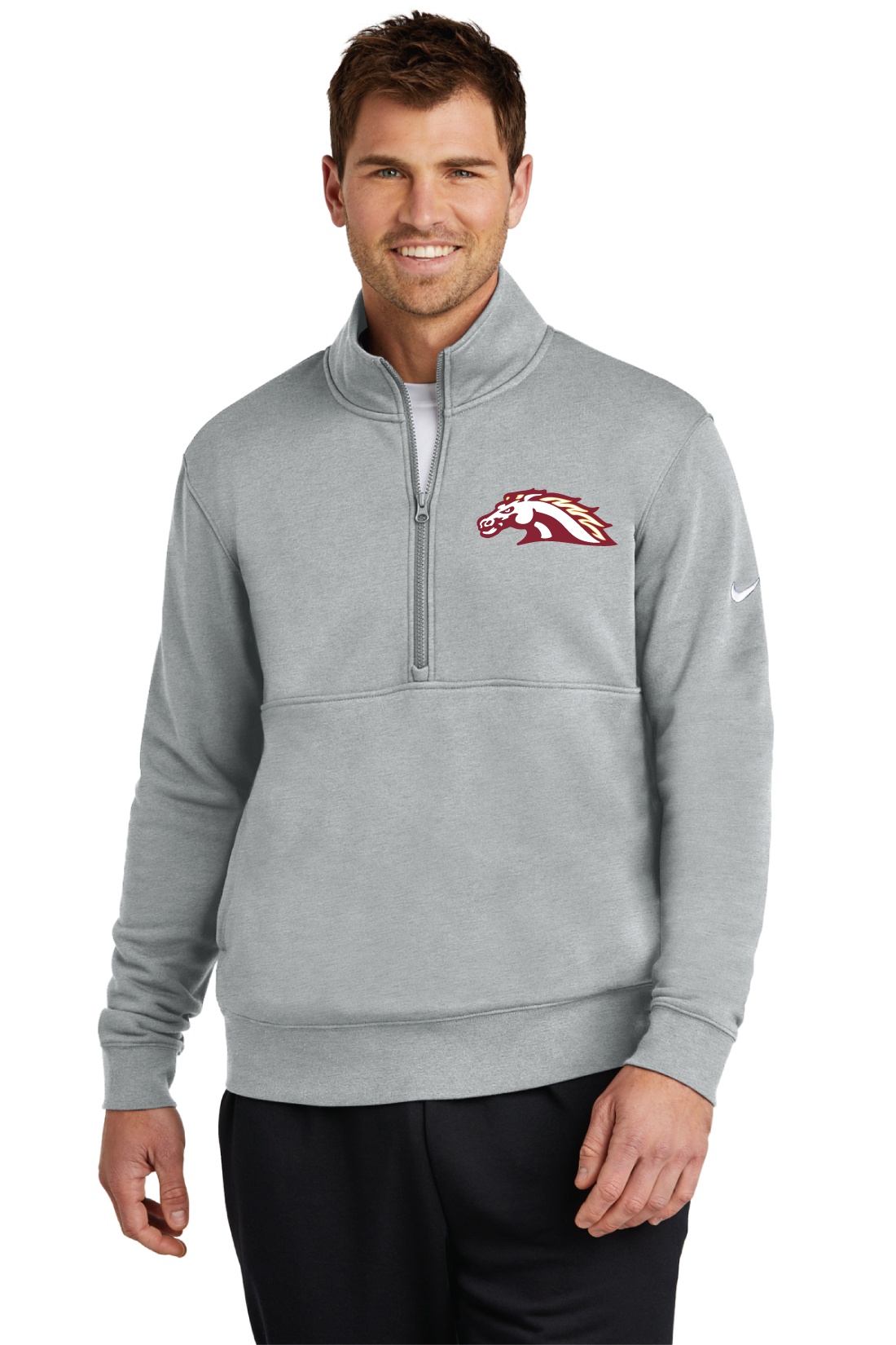 PCM Mustangs Nike 1/2 Zip Sweatshirt
