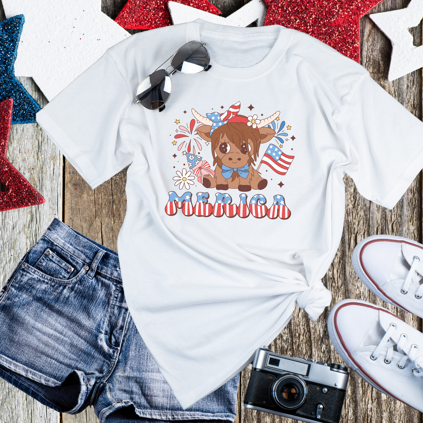 American Highland Cow T-shirt