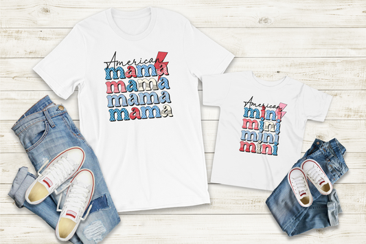 Patriotic Mama & Mini T-shirt