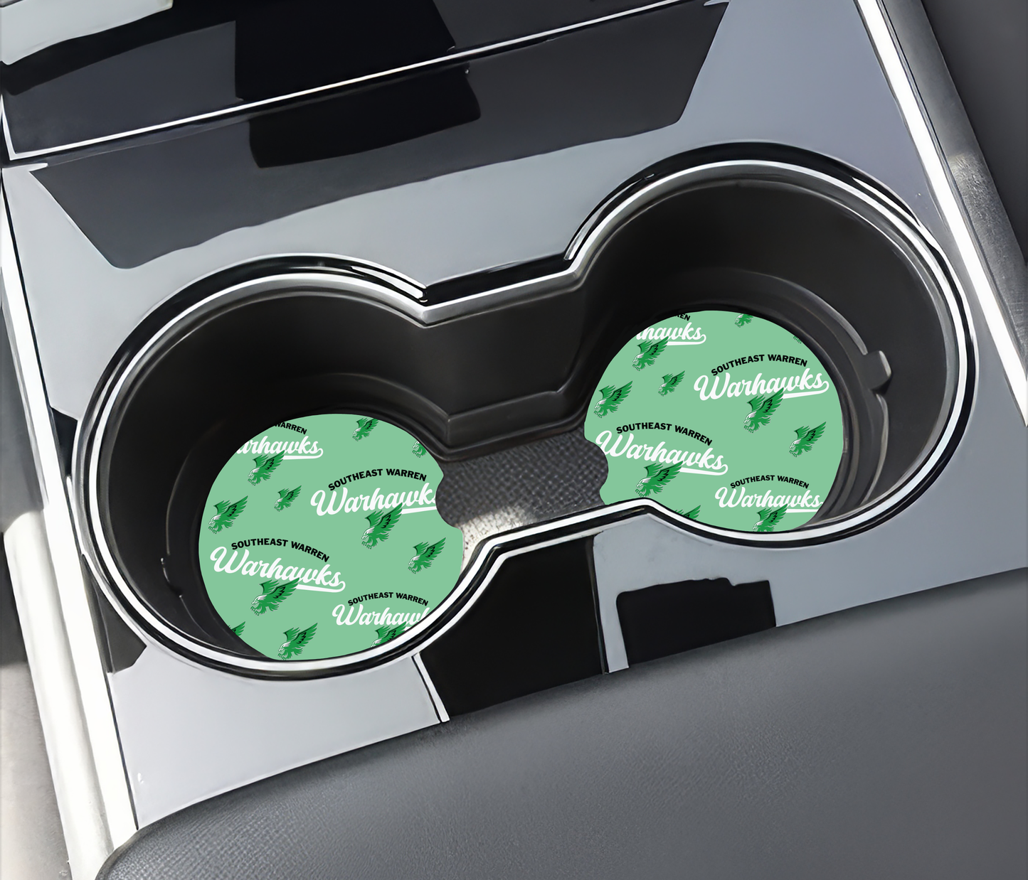 SE Warren Warhawks - Car Coasters