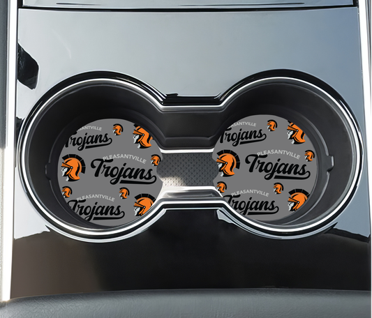 Pleasantville Trojans - Car Coasters