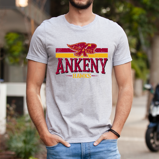 Ankeny Hawks Linear T-Shirt