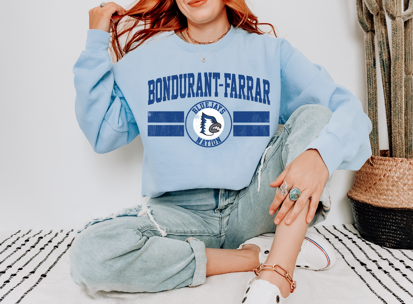 Bondurant-Farrar Bluejays Nation Premium Sweatshirt