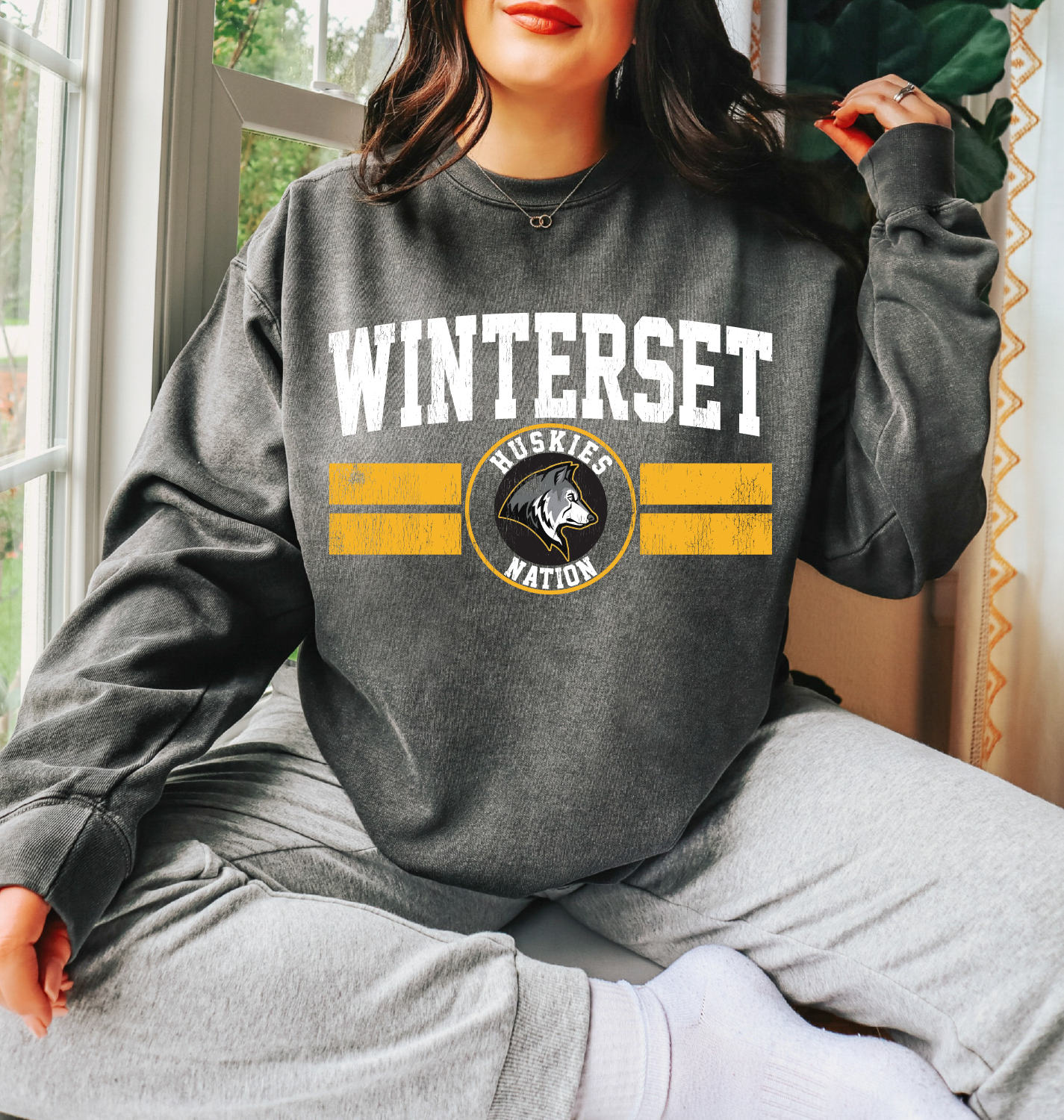 Winterset Huskies Nation Premium Sweatshirt