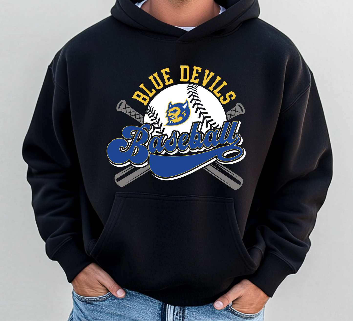 MSTM Blue Devils Retro Baseball Sweatshirt