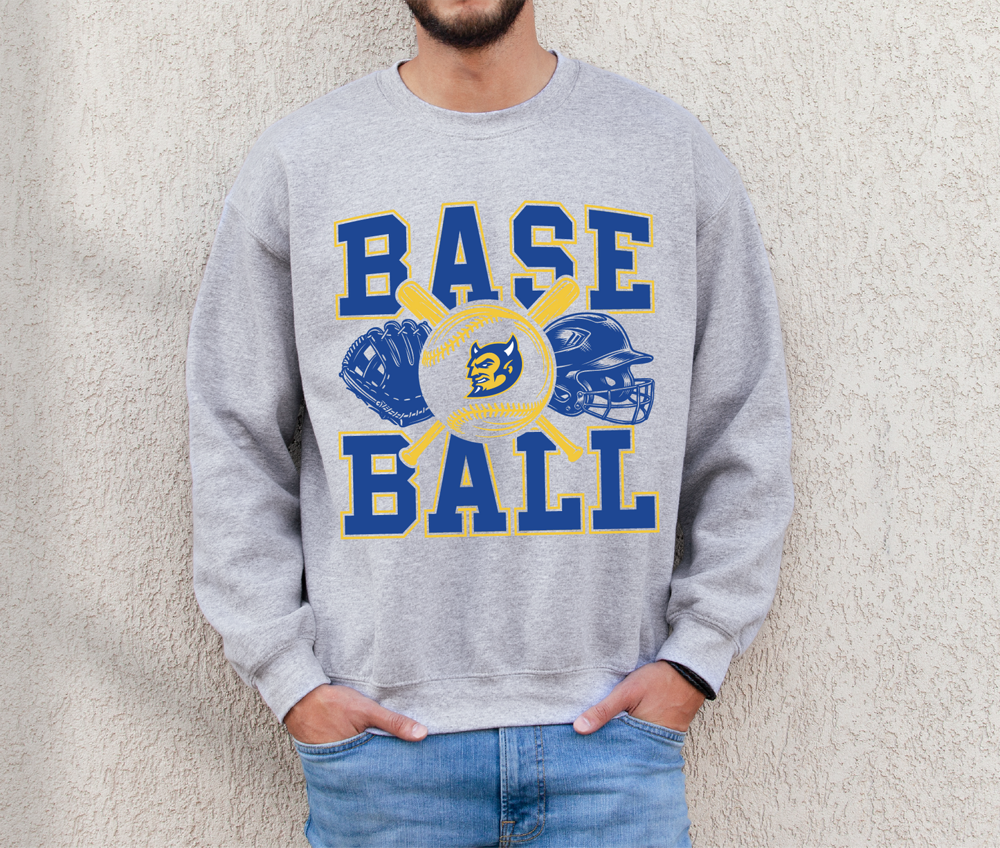 MSTM Blue Devils Baseball Stack Sweatshirt