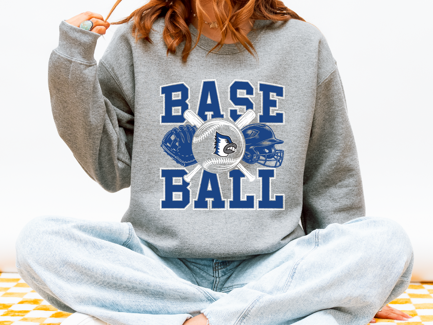 BF Bluejays Baseball Stack Sweatshirt