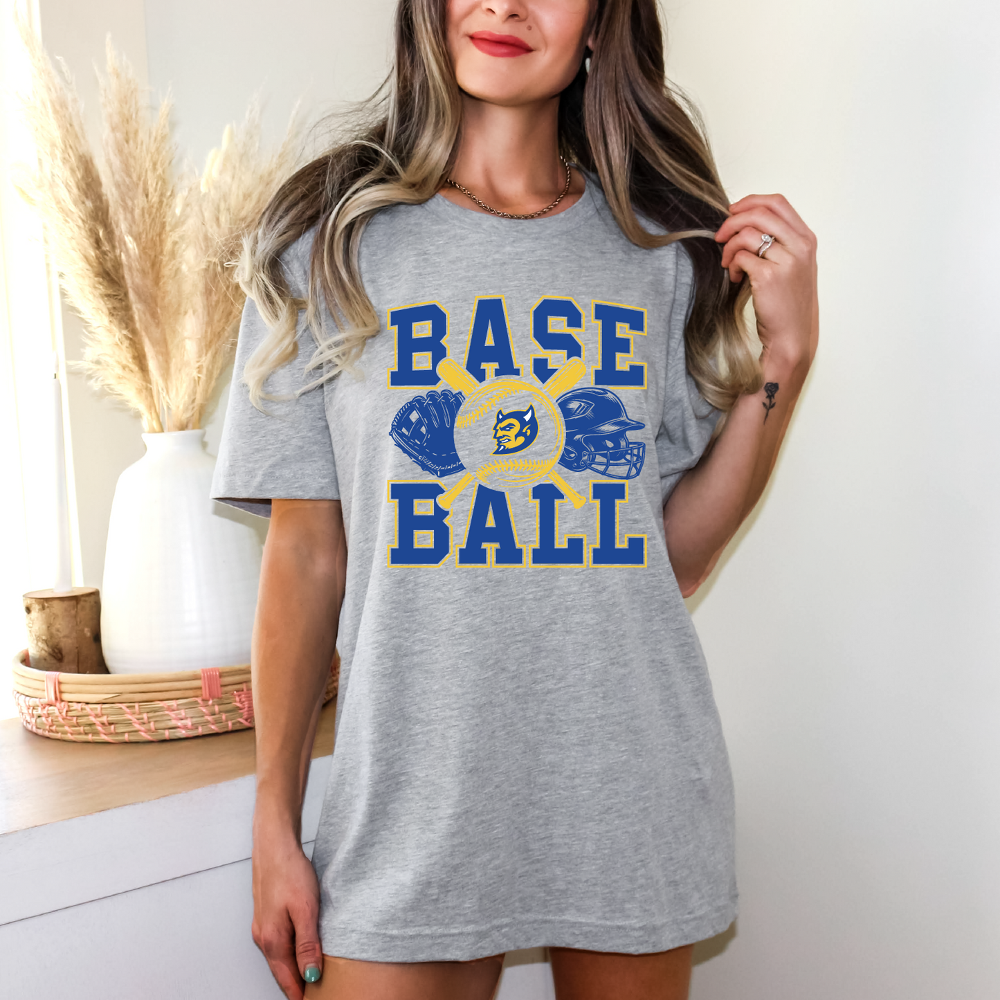 MSTM Blue Devils Baseball Stack T-Shirt