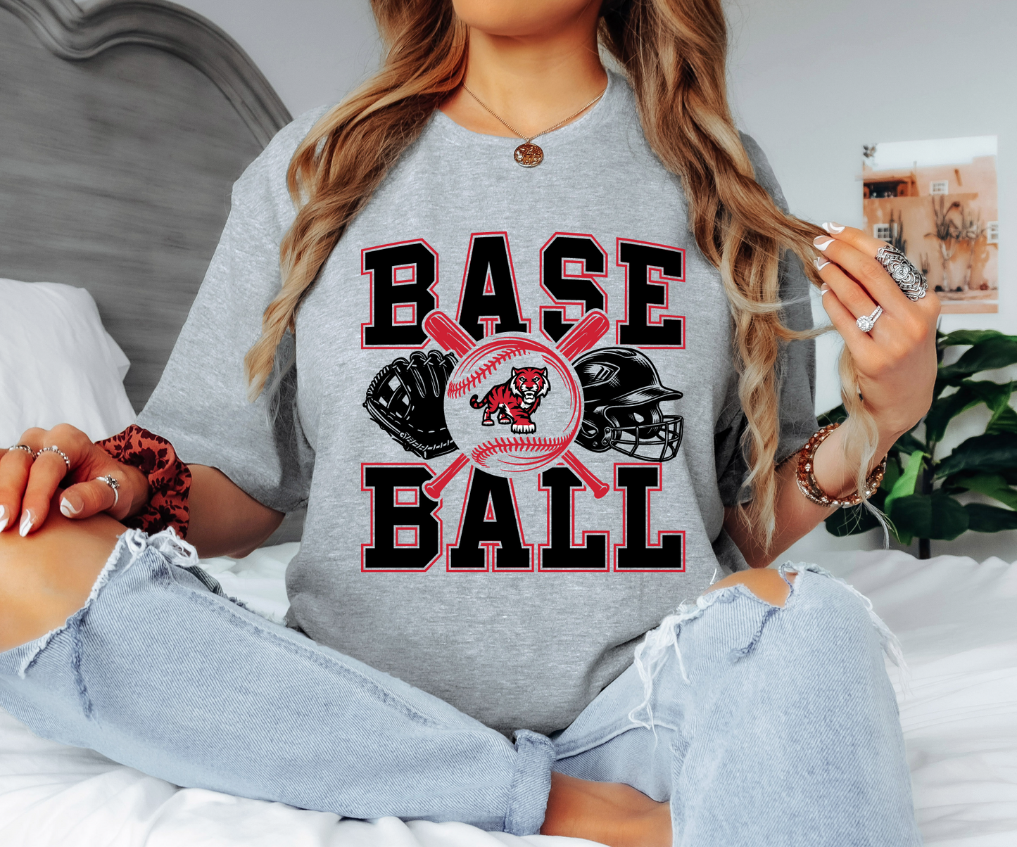 ADM Tigers Baseball Stack T-Shirt