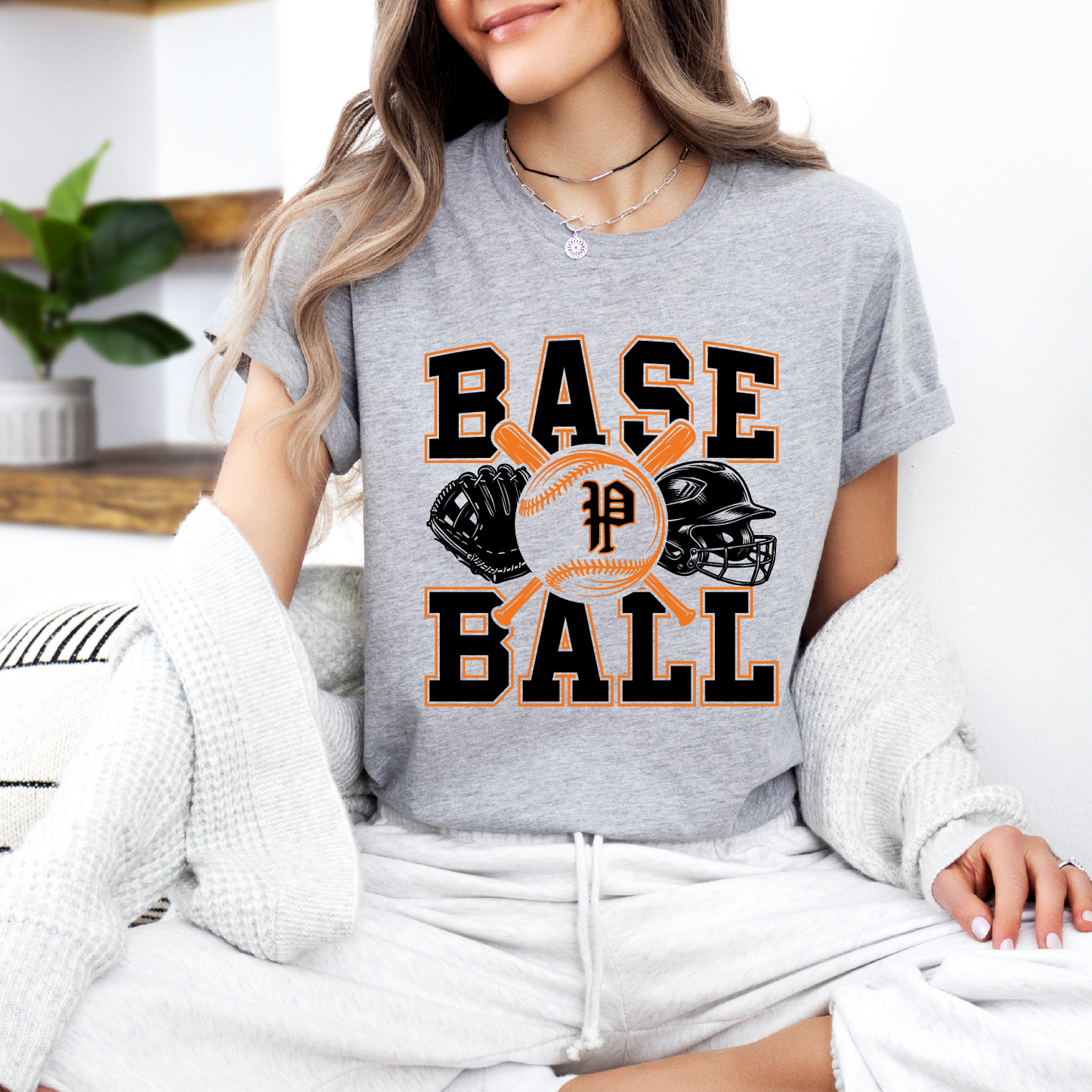 Pleasantville Trojans Baseball Stack T-Shirt