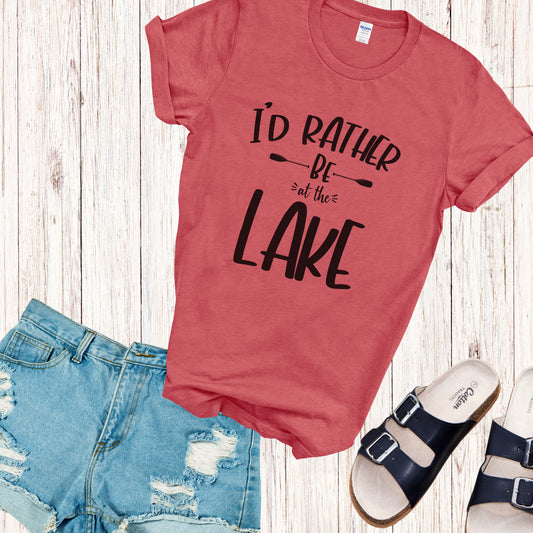 I'd Rather be at the Lake T-shirt