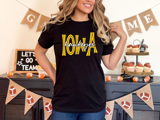 Iowa Hawkeyes Overlay T-shirt