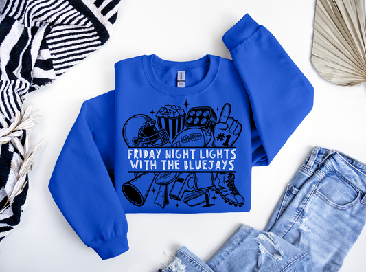 Friday Night Lights with the Bluejays Sweatshirt