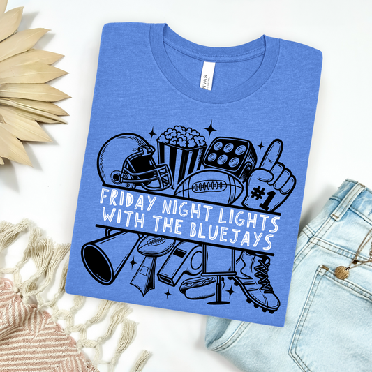 Friday Night Lights With the Bluejays T-shirt