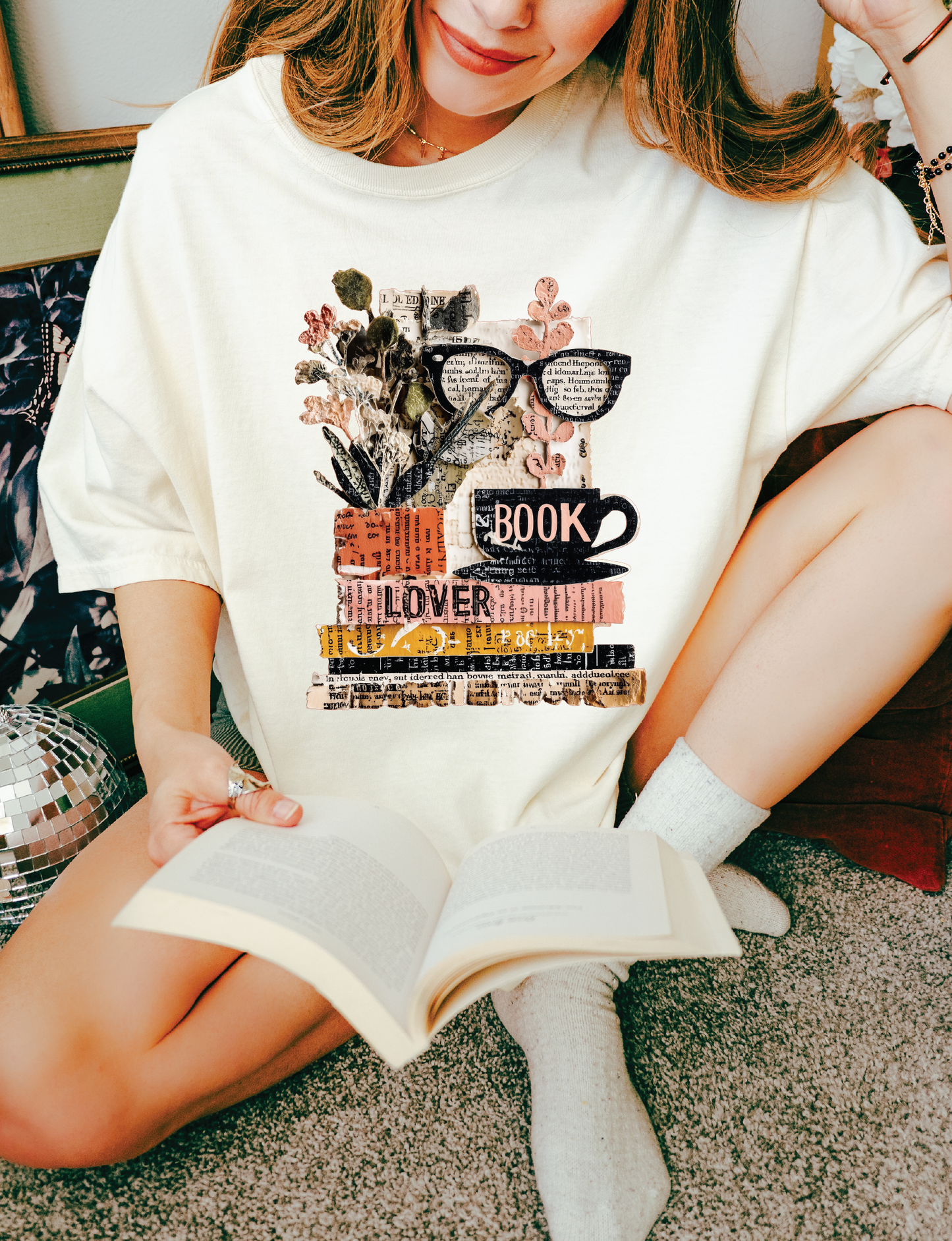 Vintage Book Lover T-shirt