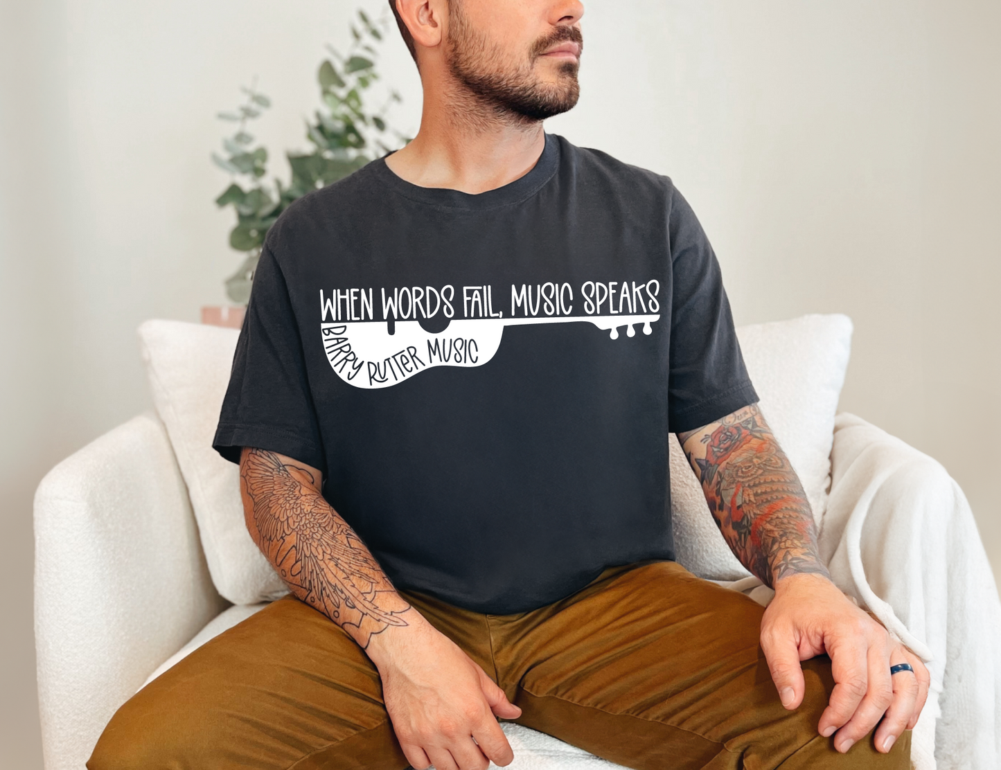 BRM: When Words Fail, Music Speaks T-shirt