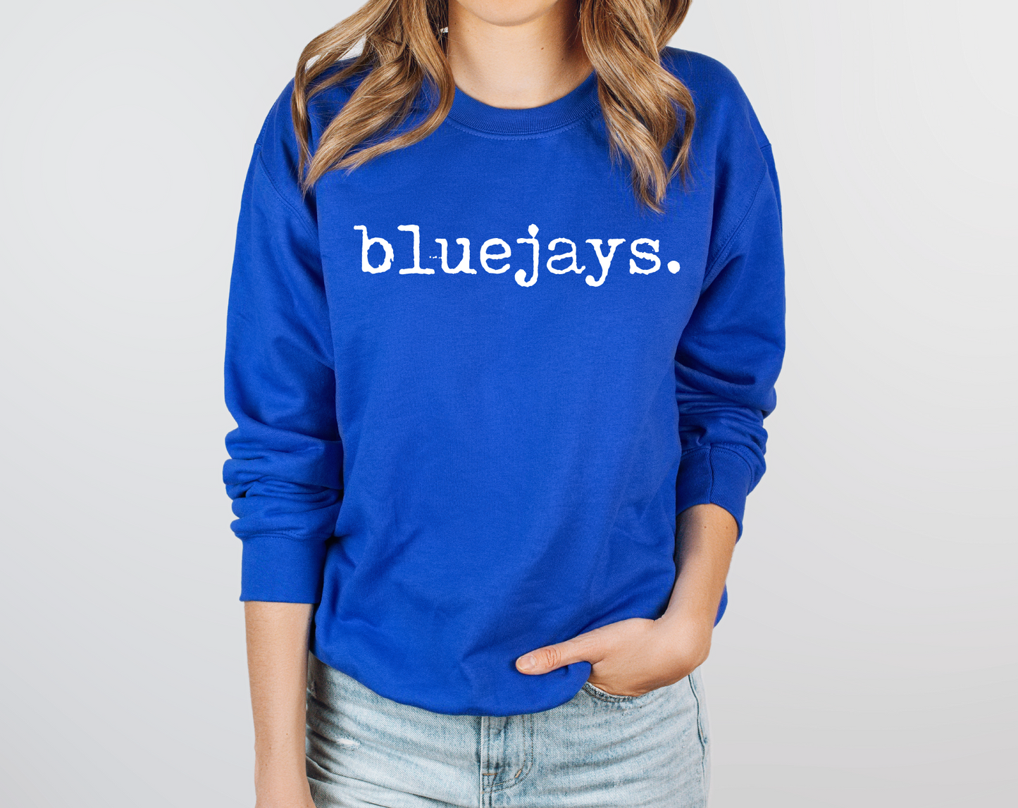 Bluejays Typography Sweatshirt