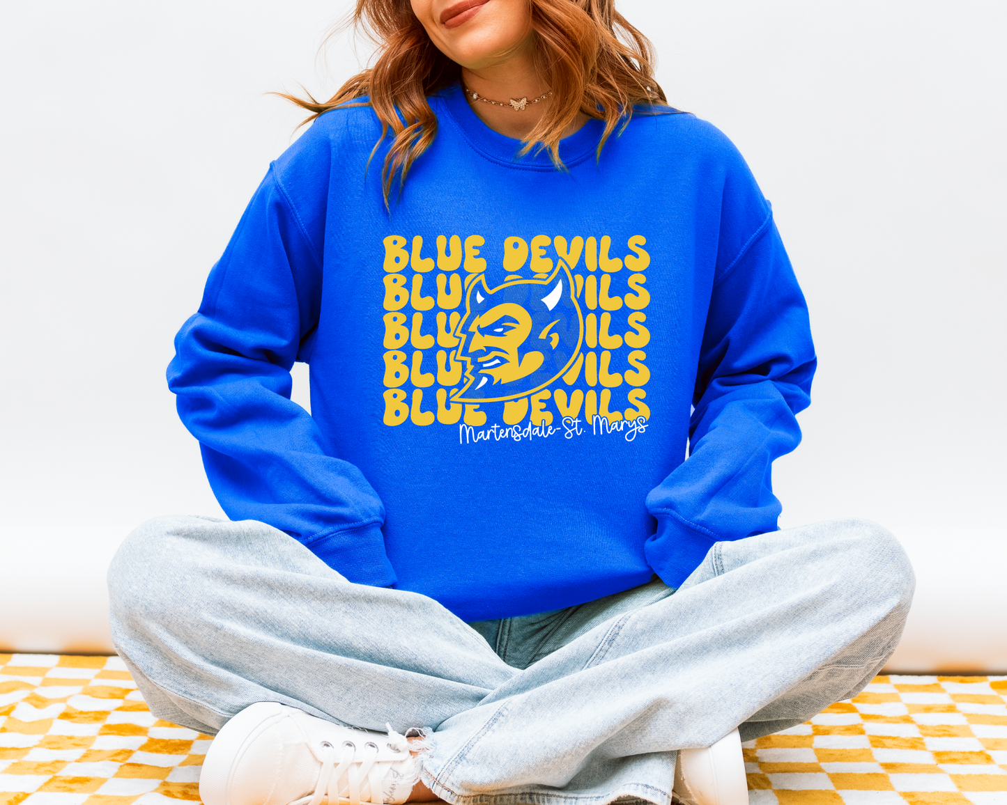 Groovy Blue Devils Sweatshirt