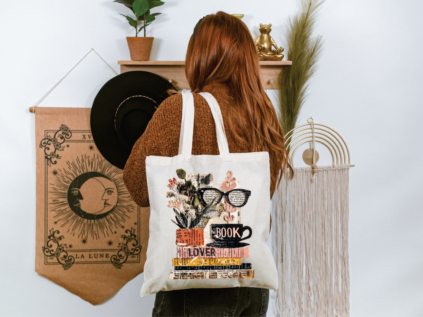 Book Lover Tote Bag