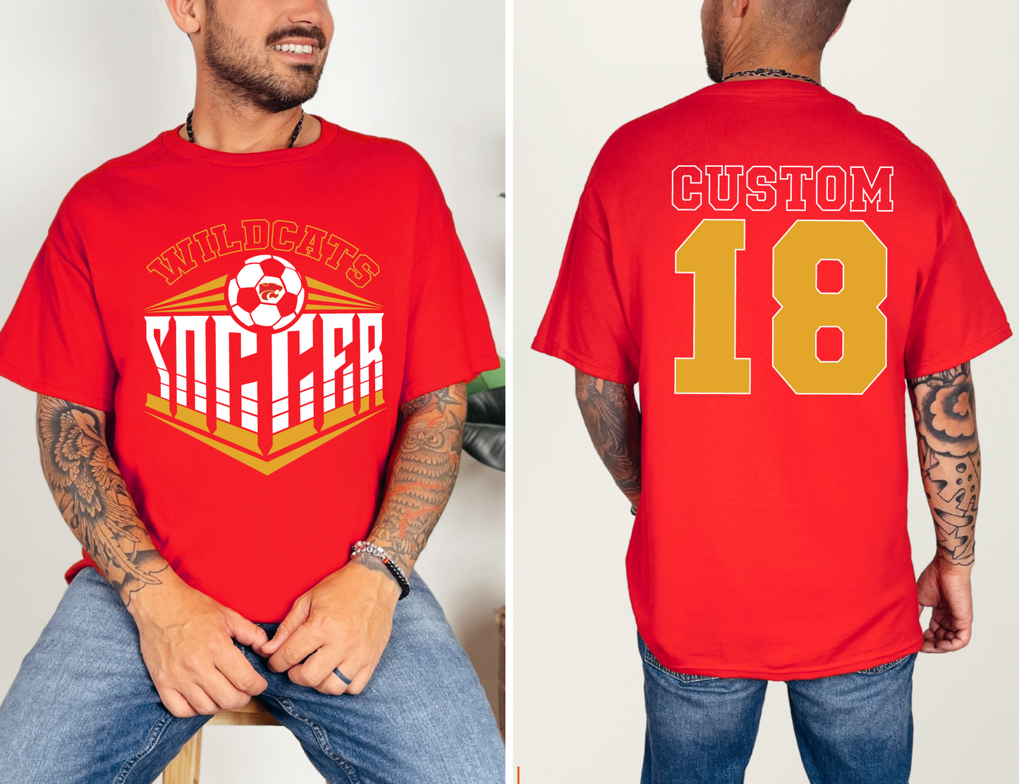 Carlisle Wildcats Soccer T-shirt - Customized